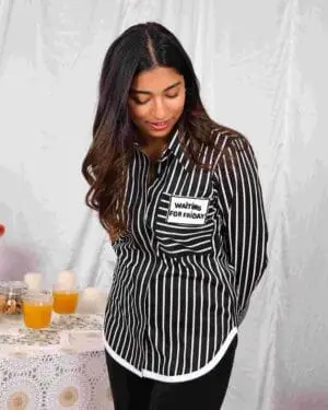 Black And White Striped Shirt (Waiting For Friday)