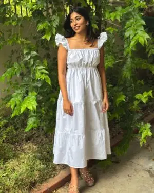 White Cotton Dress