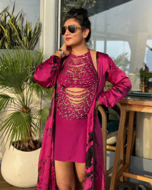 Tie and dye kaftan
